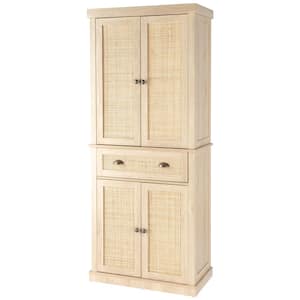 Burlywood 30 in. Armoire with Drawers