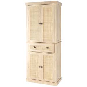 Burlywood 30 in. Armoire with Drawers