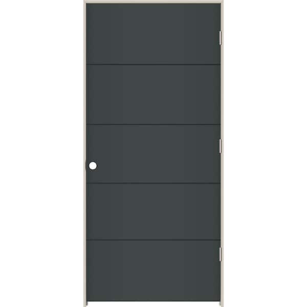 JELD-WEN 36 in. x 80 in. Left-Hand Hollow Core Marine Composite Single Prehung Interior Door