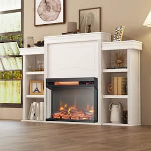 23 in. 1500-Watt 3-Sided Electric Fireplace Insert CSA-Certified Freestanding Fireplace Stove -with Remote Control