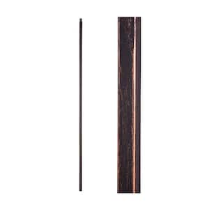 Oil Rubbed Bronze 34.2.1-T Plain Square Bar 3/4 inch Hollow Iron Baluster for Staircase Remodel