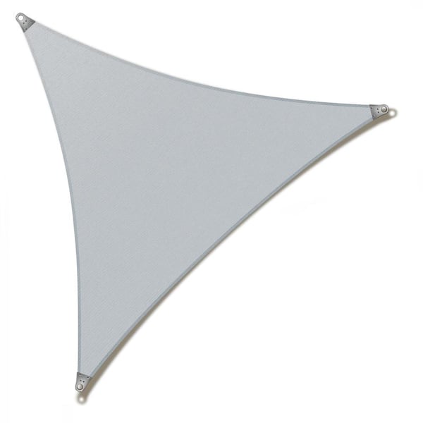 28' x 28' x 28' Triangle Super Ring Sun Shade Sail 260 GSM Heavy Duty - Gray