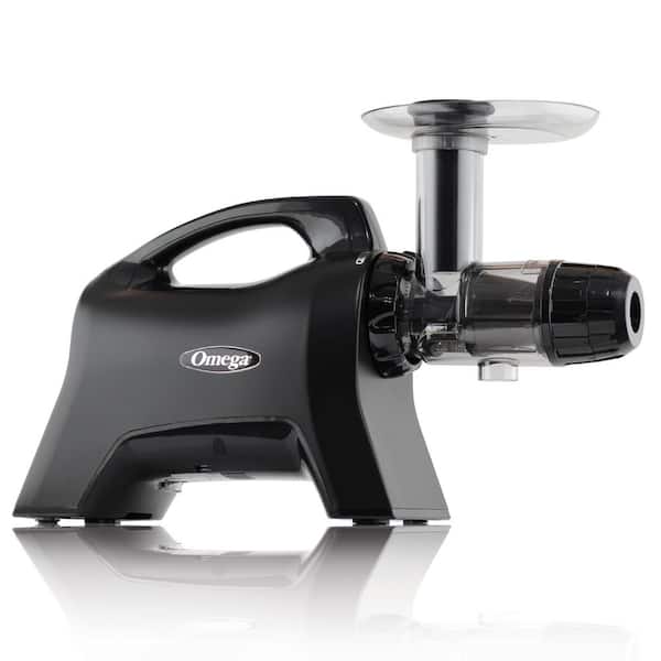 Cold Press Matte Black Masticating Horizontal Juicer with 3-Stage Augur