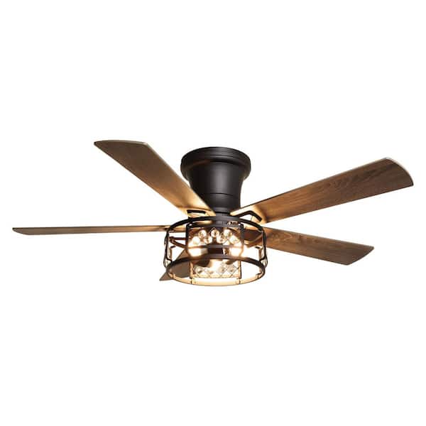 Ceiling Fan With Light Kit Indoor Outdoor Oil Rubbed Bronze 52in 5 Blades Rustic 