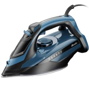 Auto-Off Iron with Rapid Heating Ceramic Coated Soleplate and Precise Thermostat Dial in Blue