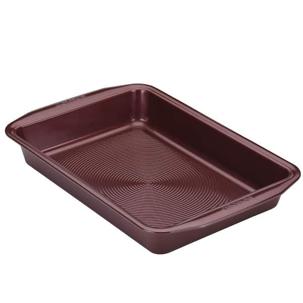 Photo 1 of 9 in. x 13 in. CIRCULON  Bakeware in Merlot Nonstick Rectangular Cake Pan