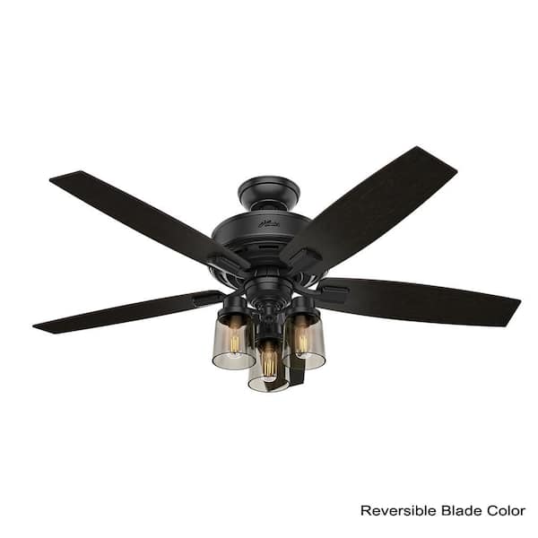 Black + Decker 52 3-Blade Ceiling Fan with Light Kit and Remote