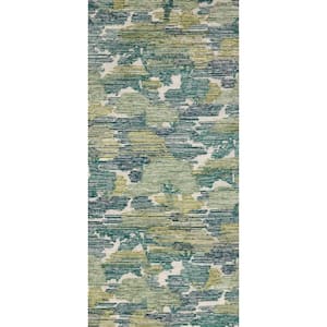 DASH & ALBERT Ladycross Hand Hooked Wool Green 3 ft. x 5 ft. Indoor ...