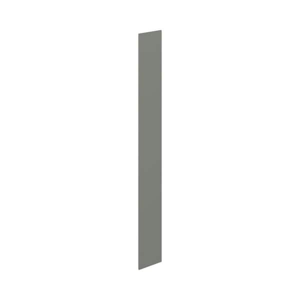 Fairview Moss Green Slim Shaker Tall End Panel (96 in. W x 14 in. H x 0.75 in. D)