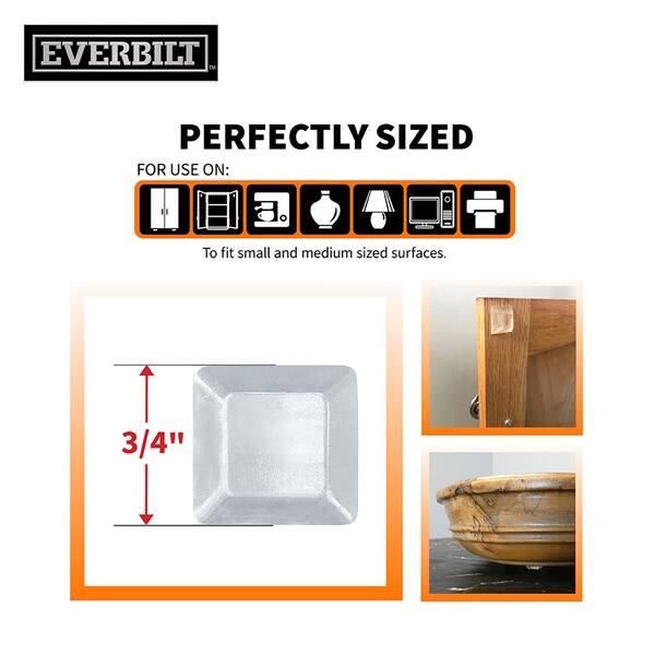 8 Clear Silicone Wall Protector Strips - Door Stopper & Noise Dampening Bumpers