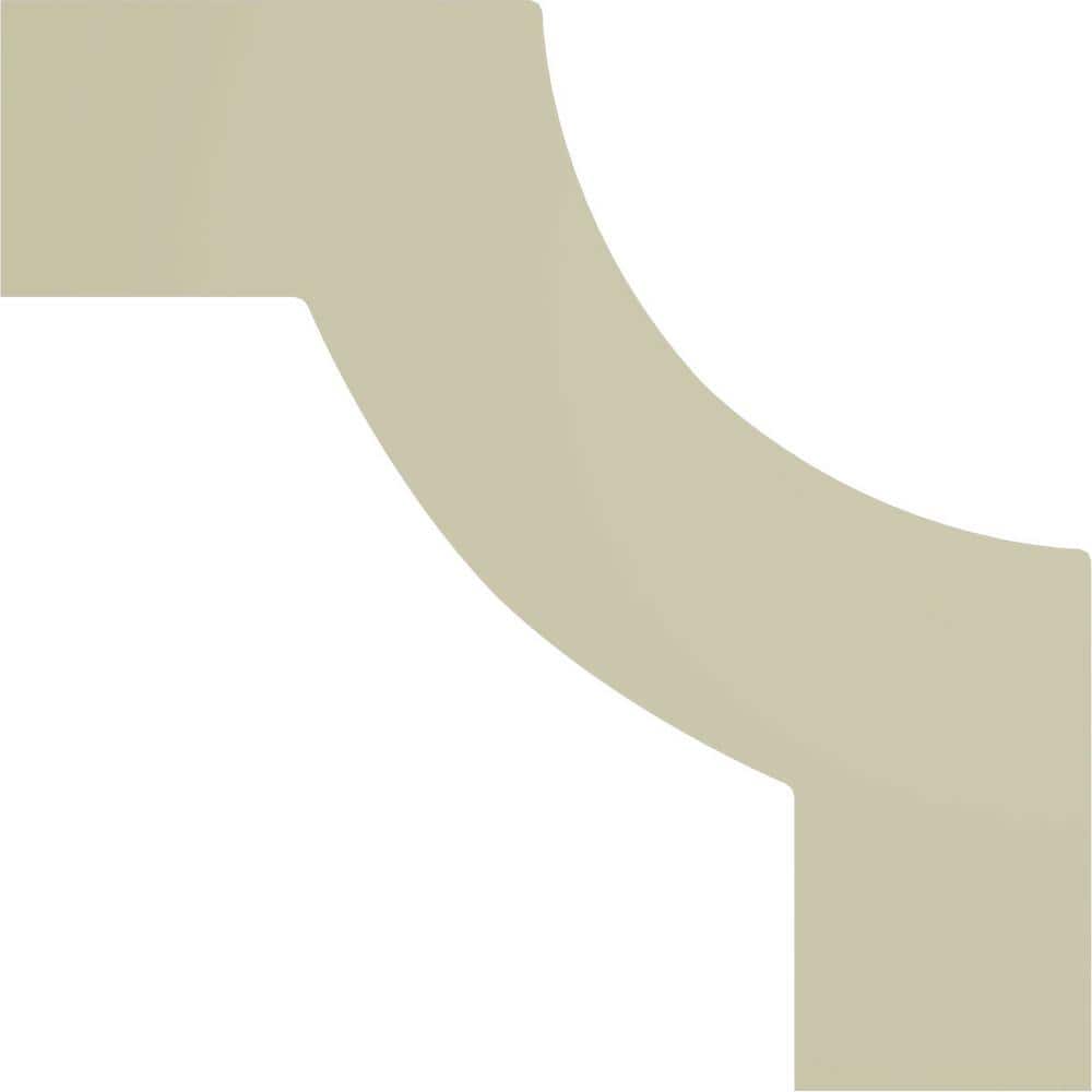 6 1/8" White Polyurethane Ashford Panel Moulding Corner