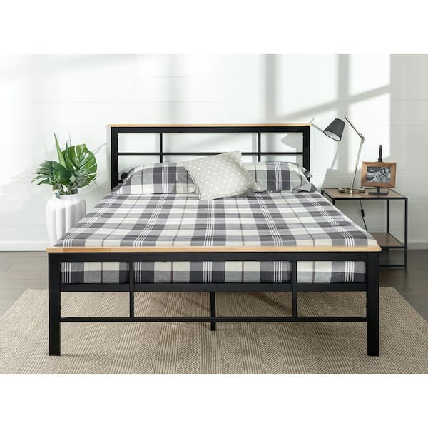 Zinus Marcia Metal and Wood Platform Bed, Full