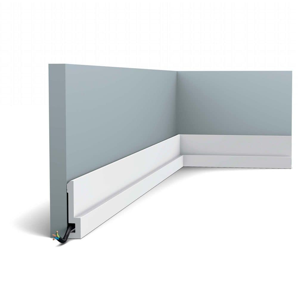 Primed White Polystyrene Crown Panel Moulding Set