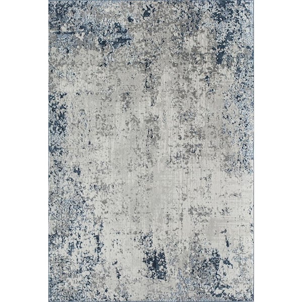 Rugs America Prescott Mottled Cerulean 2 ft. X 4 ft. Area Rug