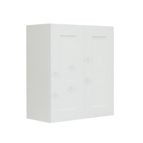 LIFEART CABINETRY Anchester Assembled 33x18x12 in. 2-Door Wall Cabinet with no Shelf in Classic White