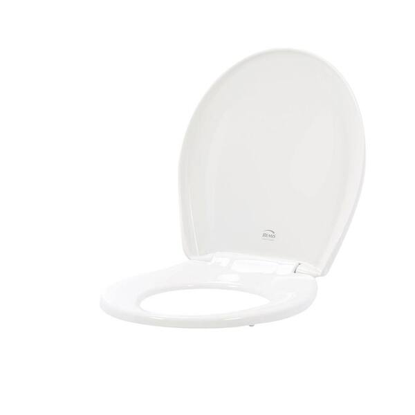 BEMIS Slow Close STA-TITE Round Closed Front Toilet Seat in White