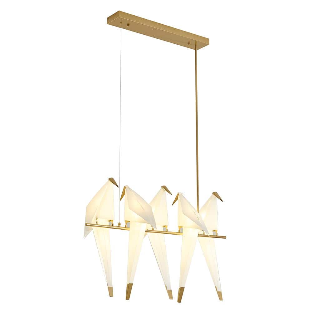 Onyx 5-Light Gold Island Pendant