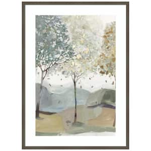 "Breezy Landscape Trees III "by Allison Pearce 1-Piece Wood Framed Giclee Nature Art Print 41 in. x 30 in.