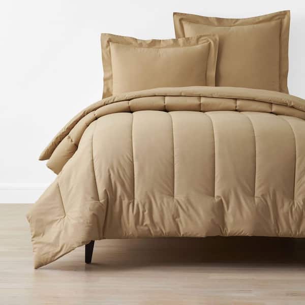 Company Cotton Garment Wash Wheat Twin/Twin XL Cotton Percale Comforter