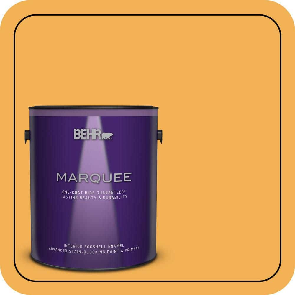 1 gal. #PMD-20 Goldenrod Field Eggshell Enamel Interior Paint & Primer price history on PriceWatchPro