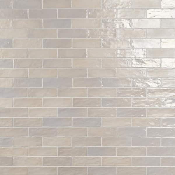 Ivy Hill Tile Amagansett Sand Dune Cream 2 in. x 8 in. Mixed Finish Ceramic Subway Wall Tile (5.38 sq. ft. / case)