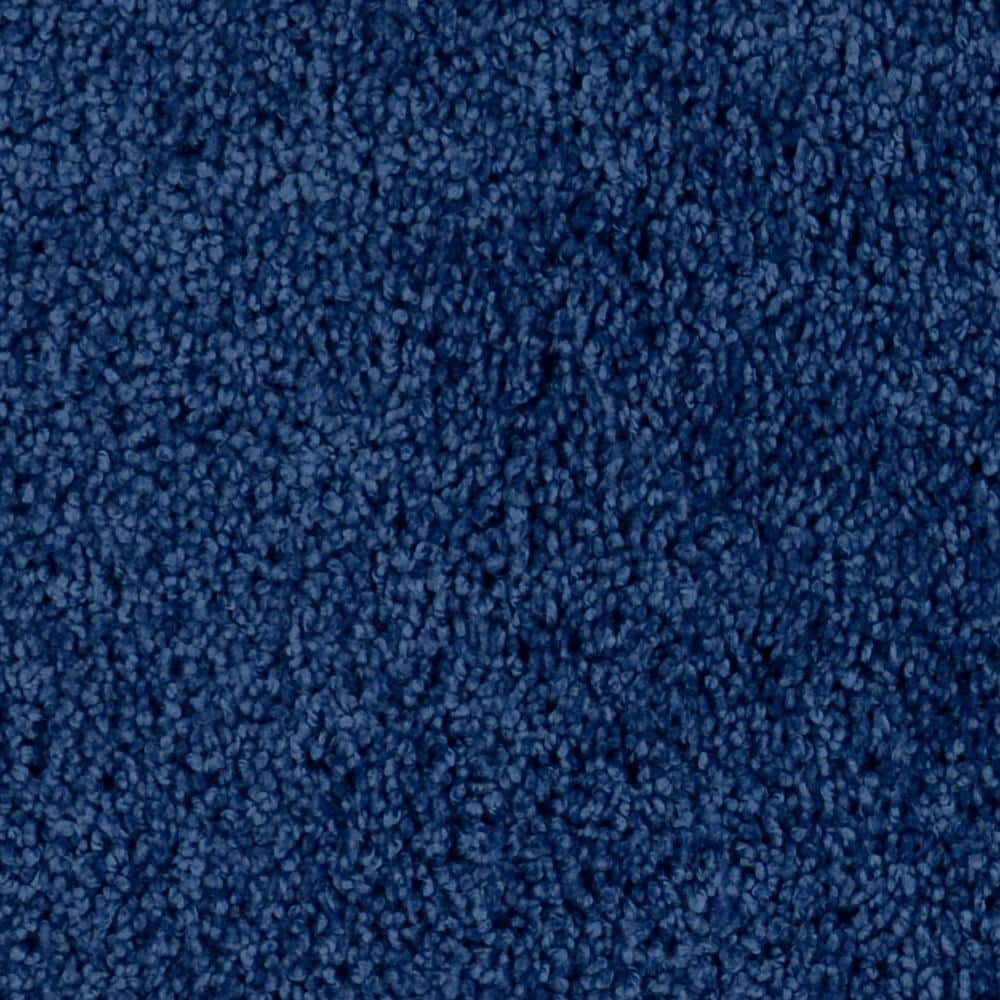 Navy Shaggy Nylon 3-Piece Bath Rug Set