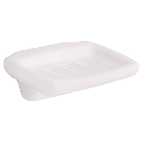 Franklin Brass Tuscan Ceramics Wall-Mounted Soap Dish in White