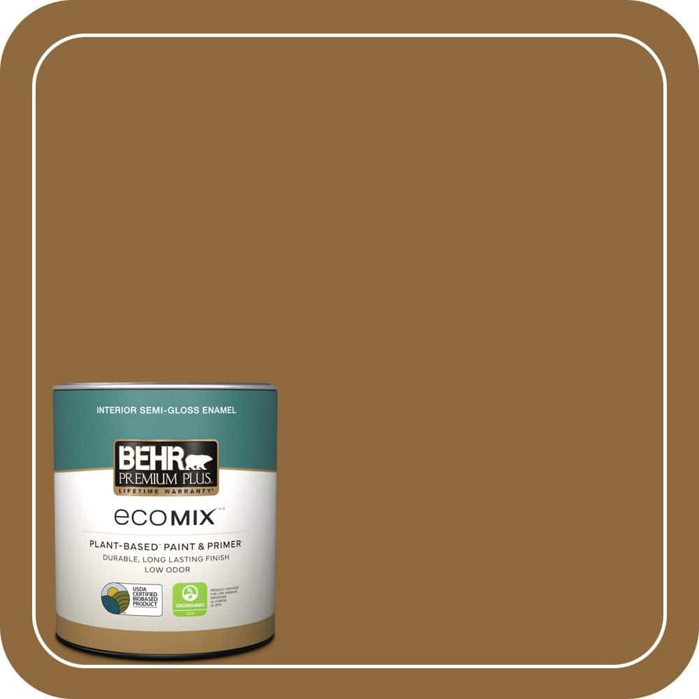 1 qt. #300D-7 Spanish Leather Semi-Gloss Enamel EcoMix Plant-Based Interior Paint & Primer price history on PriceWatchPro