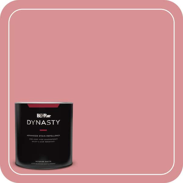 BEHR DYNASTY 1 qt. Home Decorators Collection #HDC-CT-11 La Vie En Rose Matte Interior Stain-Blocking Paint & Primer