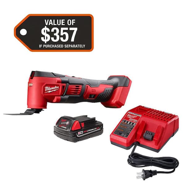 M18 18V Lithium-Ion Cordless Oscillating Multi-Tool Kit with one 2.0 Ah Battery & Charger