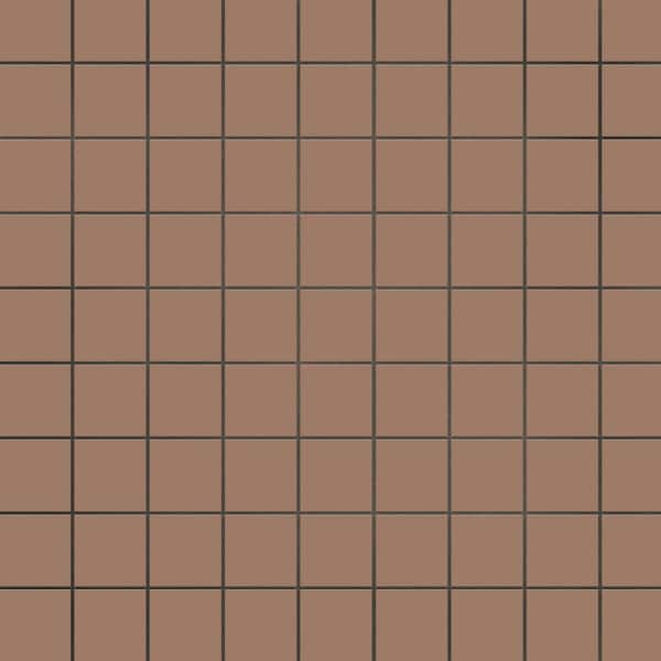 Vaudeville Taco Marron 2 in. x 2 in. Porcelain Floor and Wall Tile (0.5 sq. ft./Case)