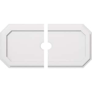 36 in. W x 18 in. H x 3 in. ID x 1 in. P Emerald Architectural Grade PVC Contemporary Ceiling Medallion (2-Piece)