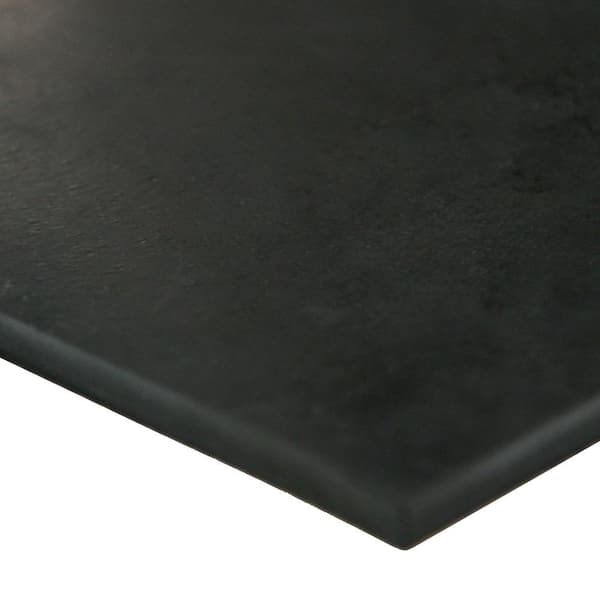 Rubber-Cal 50A Durometer Neoprene Sheet 1 in. Thick x 6 in. Width x 36 in. Length Smooth Finish Black Rubber Sheet 1.5 Sq. ft.