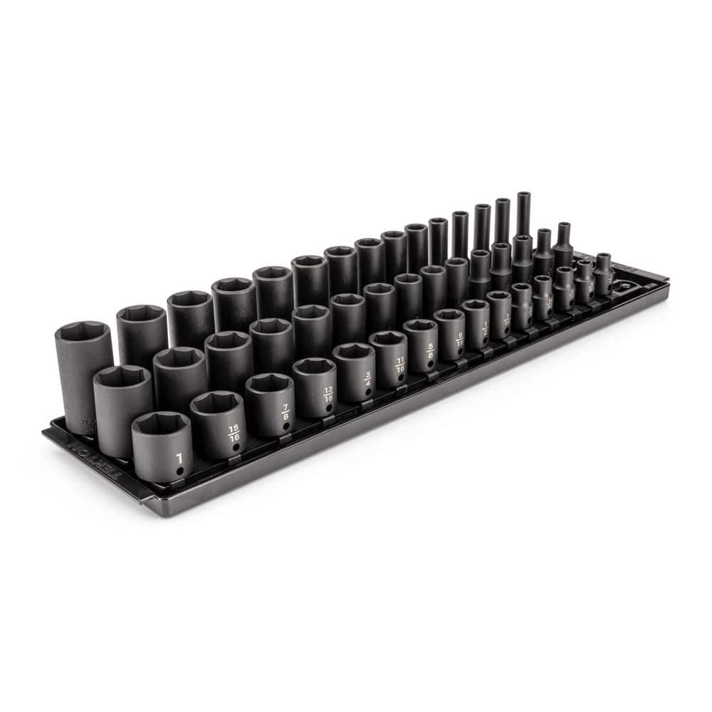 3/8 Inch Drive Shallow, Semi-Deep, and Deep 6-Point Impact Socket Set with Rails and Trays, 45-Piece (1/4-1 in. ) price history on PriceWatchPro