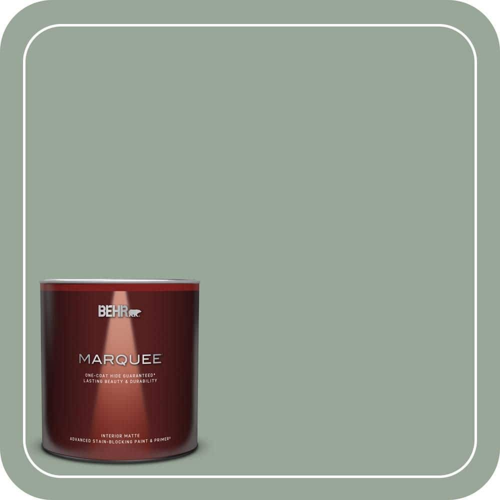 1 Qt. #MQ6-17 Green Trellis One-Coat Hide Matte Interior Paint & Primer price history on PriceWatchPro