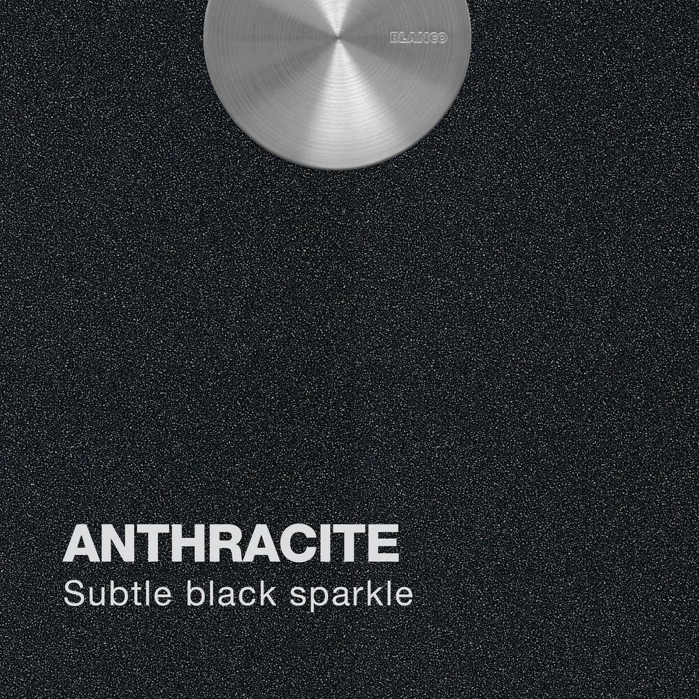 Anthracite Double Bowl Stone Drop-In Kitchen Sink