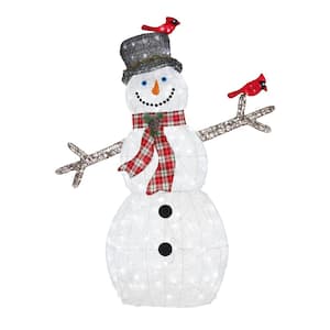 Home Accents Holiday 62 in Penguins with Christmas Tree Holiday Yard  Decoration TY337-1611-1 - The Home Depot