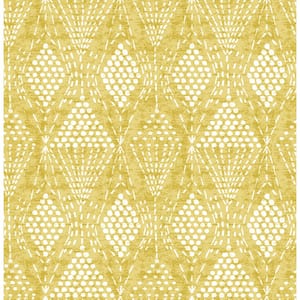 Grady Yellow Dotted Geometric Wallpaper