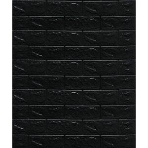 Falkirk Markinch 1/4 in. x  27.6 in. x 30.3 in. Black PE Foam Peel and Stick 3D Decorative Wall Panel (10-Pack)