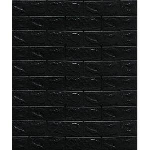 Falkirk Markinch 1/4 in. x  27.6 in. x 30.3 in. Black PE Foam Peel and Stick 3D Decorative Wall Panel
