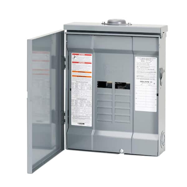 Square D Homeline 125 Amp 8-Space 16-Circuit Load Center - Indoor Main Lugs, Cover Included - View #2