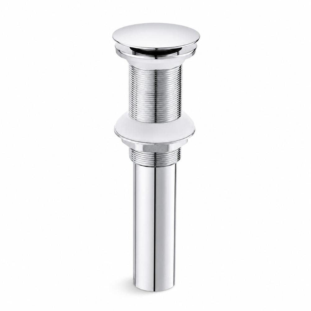 Stainless Steel Bathroom Sink Pop-Up Drain Without Overflow with Brass Cap in Polished Chrome price history on PriceWatchPro