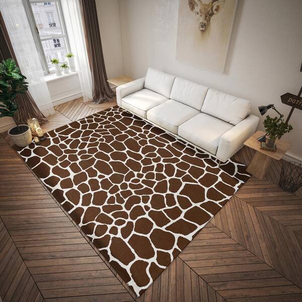 Addison Rugs - Safari Brown 8 ft. x 10 ft. Indoor/Outdoor Washable Indoor/Outdoor Washable Rug