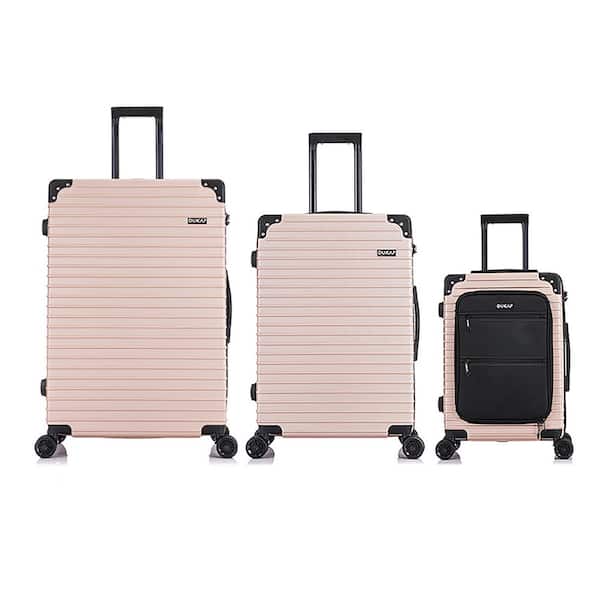 DUKAP Tour 3-Piece Luggage Set 20 in./24 in./28 in. Champagne