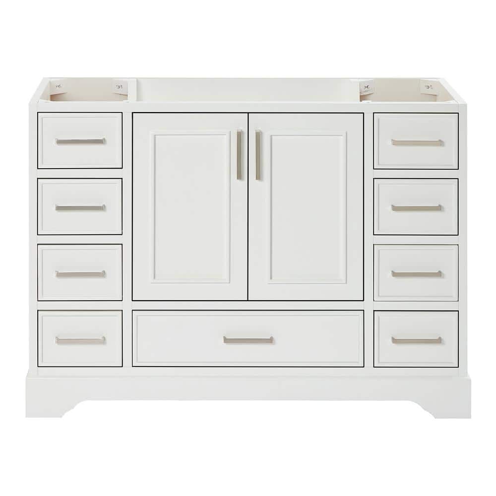Stafford 48.75 in. W x 21.5 in. D x 34.5 in. H Bath Vanity Cabinet without Top in White price history on PriceWatchPro