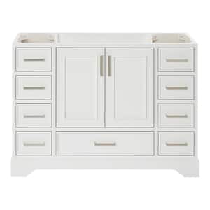 Stafford 48.75 in. W x 21.5 in. D x 34.5 in. H Bath Vanity Cabinet without Top in White