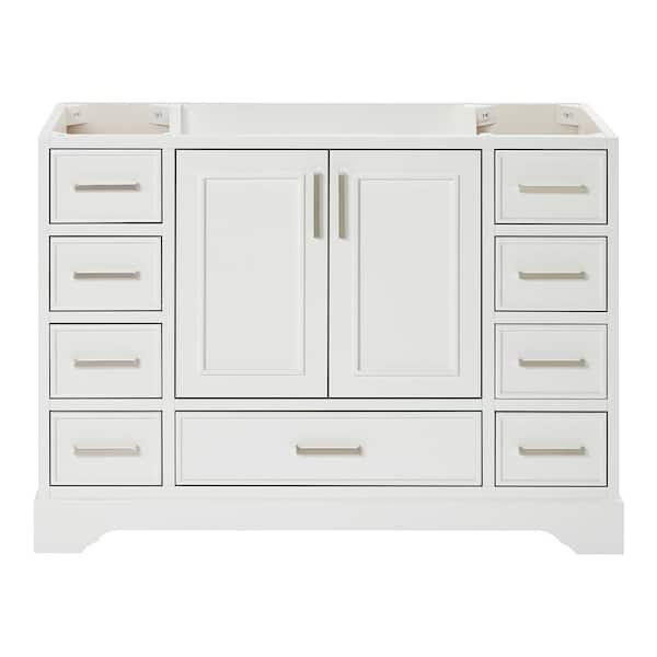 Stafford 48.75 in. W x 21.5 in. D x 34.5 in. H Bath Vanity Cabinet without Top in White