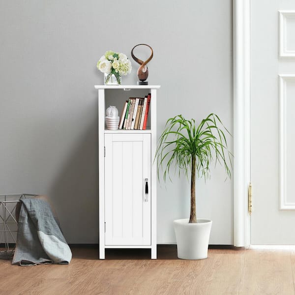 12 in. W x 12 in. L x 31.5 in. H Freestanding Bathroom Storage Linen Cabinet with Adjustable Shelf and Door in White