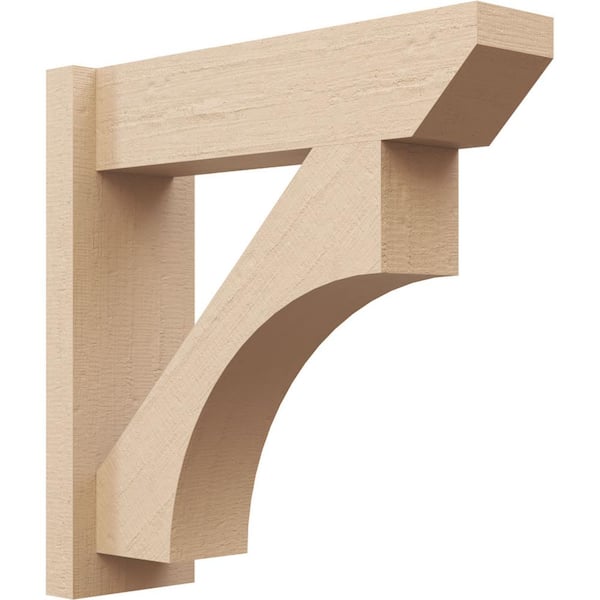 Ekena Millwork 8 in. x 24 in. x 12 in. Primed Tan Urethane Outlooker