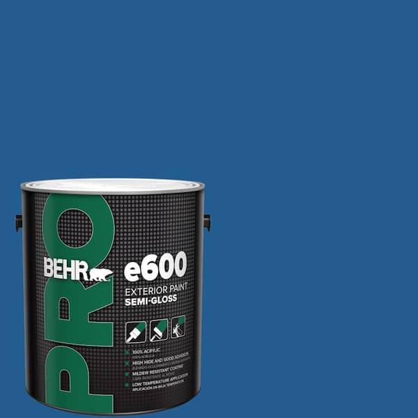 BEHR PRO 1 gal. #S-G-570 Sapphire Lace Semi-Gloss Exterior Paint